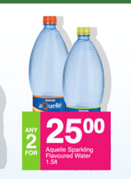 Save Aquelle Sparkling Flavoured Water 1.5lt offer