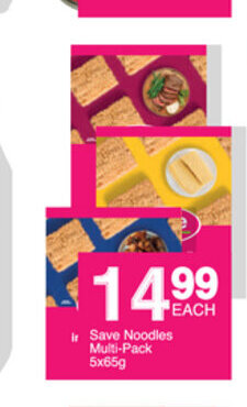 Save Save Noodles Multi-Pack 5x65g offer