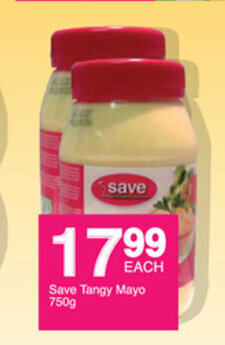 Save Save Tangy Mayo 750g offer