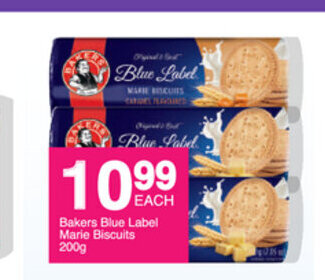 Save Bakers Blue Label Marie Biscuits 200g offer