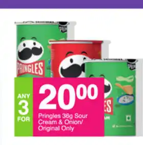 Save Pringles 36g Sour Cream & Onion/Original Only offer