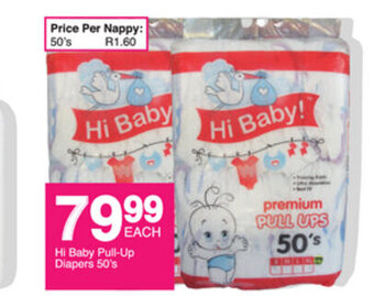 Save Hi Baby Pull-Up Diapers 50's offer