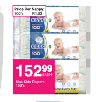 Save Kiss Kids Diapers 100's offer