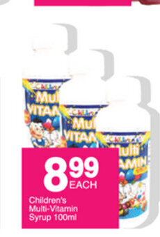Save Children's Multi-Vitamin Syrup 100ml offer
