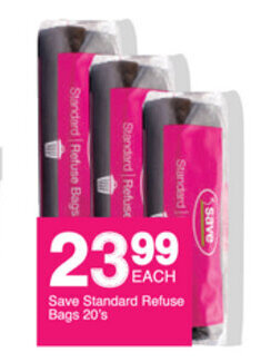 Save Save Standard Refuse Bags 20's offer