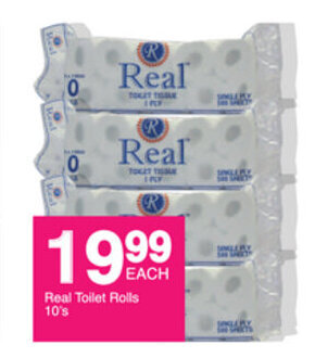 Real Toilet Rolls 10's