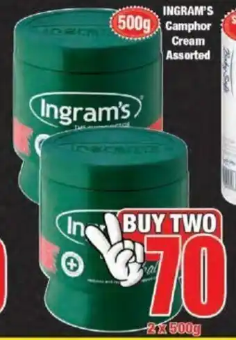 Boxer Ingram's Camphor Cream 2x500g offer