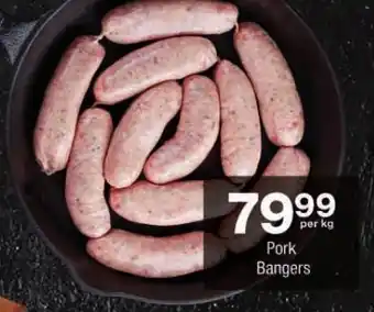 Checkers Pork Bangers offer