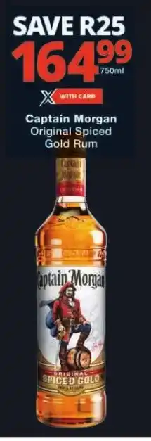 Checkers Captain Morgan Original Spiced Gold Rum offer