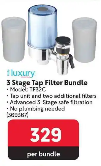 Makro 3 Stage Tap Filter Bundle offer
