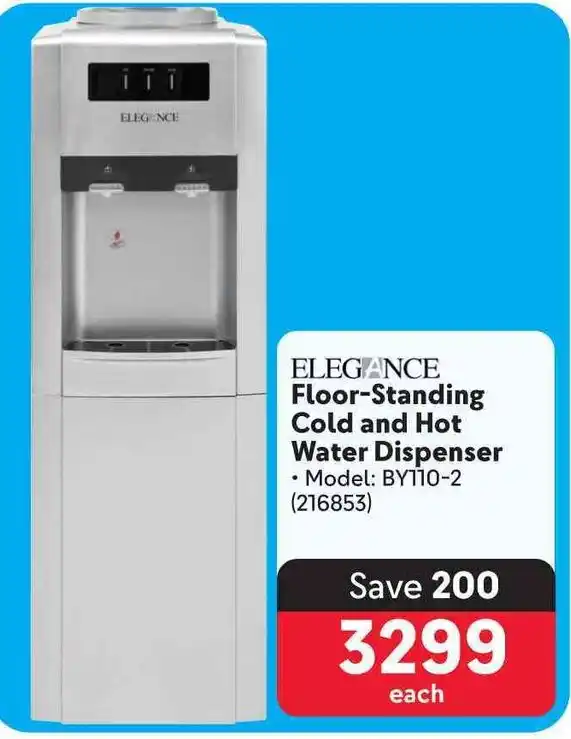 ELEGANCE FloorStanding Cold and Hot Water Dispenser offer at Makro