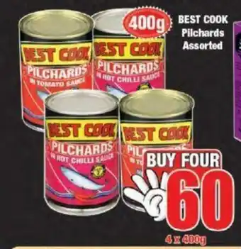 Boxer Best Cook Pilchards Assorted 4 x 400g offer