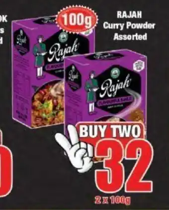 Boxer Rajah Curry Powder Assorted 2x100g offer