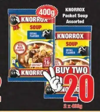 Boxer Knorrox Packet Soup Assorted 2x400g offer