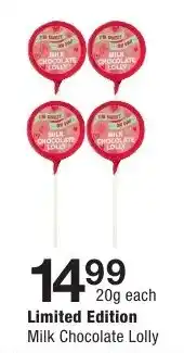 Checkers Limited Edition Milk Chocolate Lolly offer