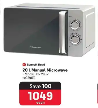 Makro Bennett Read 20L Manual Microwave offer