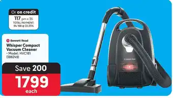Bennett Read Whisper Compact Vacuum Cleaner