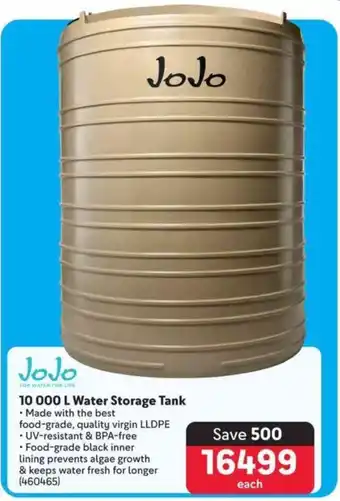 Makro 10000L Water Storage Tank offer