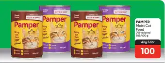 Makro PAMPER Moist Cat Food (All variants) 385/400g offer
