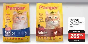 Makro PAMPER Dry Cat Food (All variants) 4kg offer