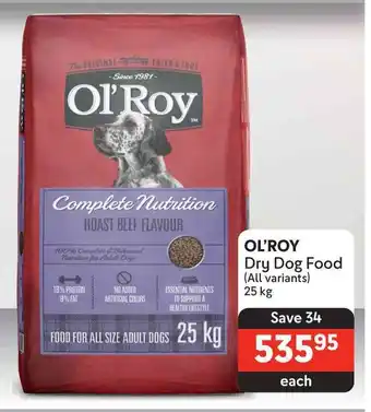 OL'ROY Dry Dog Food (All variants) 25kg
