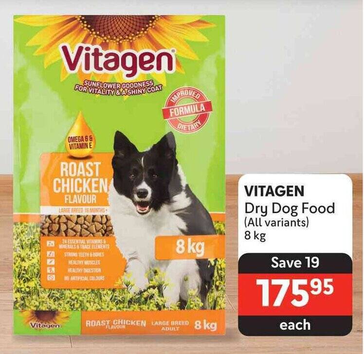 VITAGEN Dry Dog Food (All variants) 8kg offer at Makro