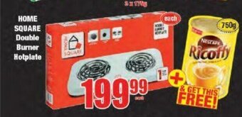 Boxer Home Square Double Burner Hotplate offer