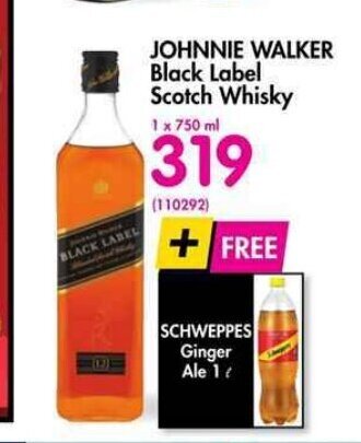 Makro’s liquor Johnnie Walker Black Label Scotch Whisky 750ml offer