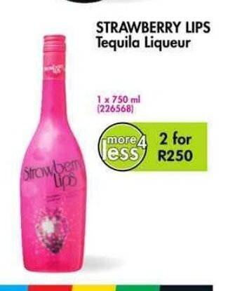 Makro’s liquor Strawberry Lips Tequila Liqueur 750ml offer