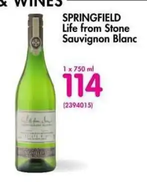 Makro’s liquor Springfield Life From Stone Sauvignon Blanc 750ml offer