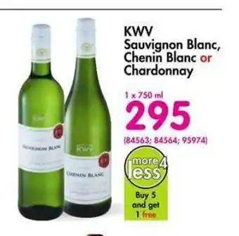 KWV Sauvignon Blanc, Chenin Blanc or Chardonnay 750ml
