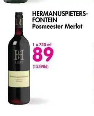 Makro’s liquor Hermanuspieters-fontein Posmeester Merlot 750ml offer