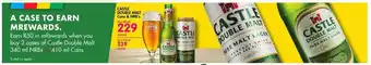 Makro’s liquor Castle Double Malt Cans & NRB's 24x340ml offer