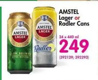 Makro’s liquor Amstel Lager or Radler Cans 24 x 440ml offer