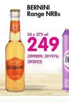 Bernini Range NRBs 24 x 275ml