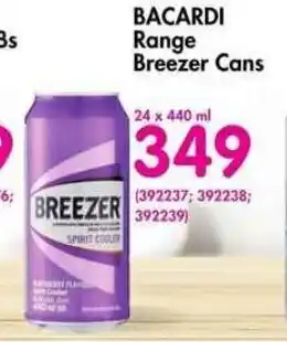 Makro’s liquor Bacardi Range Breezer Cans 24 x 440ml offer