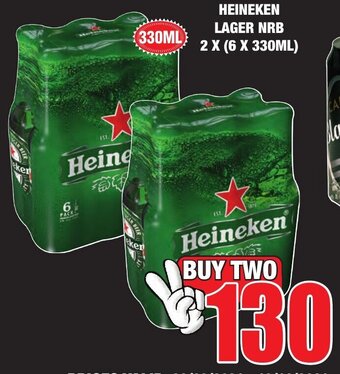 Heineken Lager NRB 2 x (6x330ml)