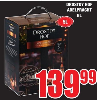 Boxer Liquors Drostdy HOF Adelpracht 5L offer