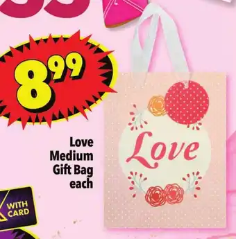 Shoprite Love Medium Gift Bag each offer