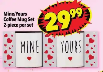 Shoprite Mine/Yours Coffee Mug Set 2-piece per set offer