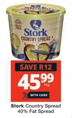 Checkers Stork Country Spread 40% Fat Spread offer
