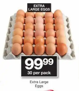 Checkers Extra Large Eggs 30 per pack offer
