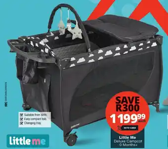 Checkers Little Me Deluxe Campcot offer