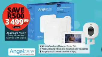 Angelcare AC327 Baby Movement Monitor with Video