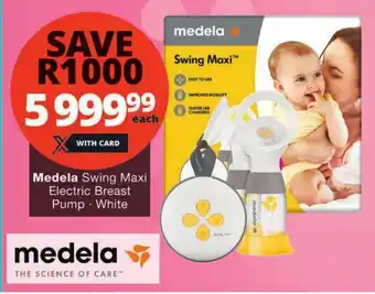Checkers Medela Swing Maxi Electric Breast Pump White offer