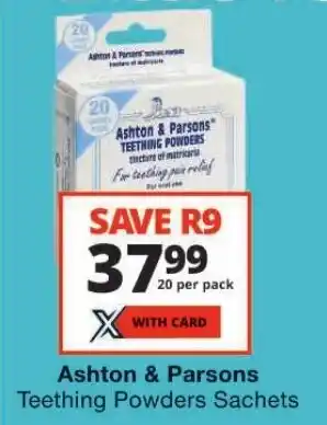 Ashton & Parsons Teething Powders Sachets