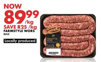 Woolworths FARMSTYLE WORS BULK offer