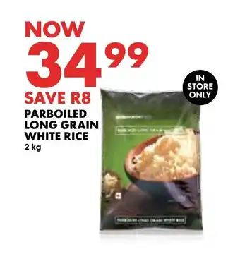 Woolworths PARBOILED LONG GRAIN WHITE RICE 2kg offer