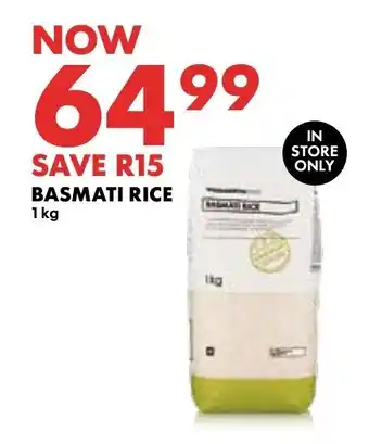Woolworths BASMATI RICE 1kg offer