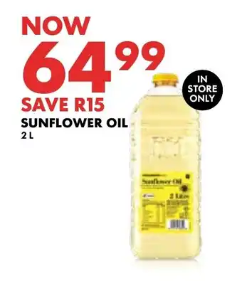 Woolworths SUNFLOWER OIL 2L offer